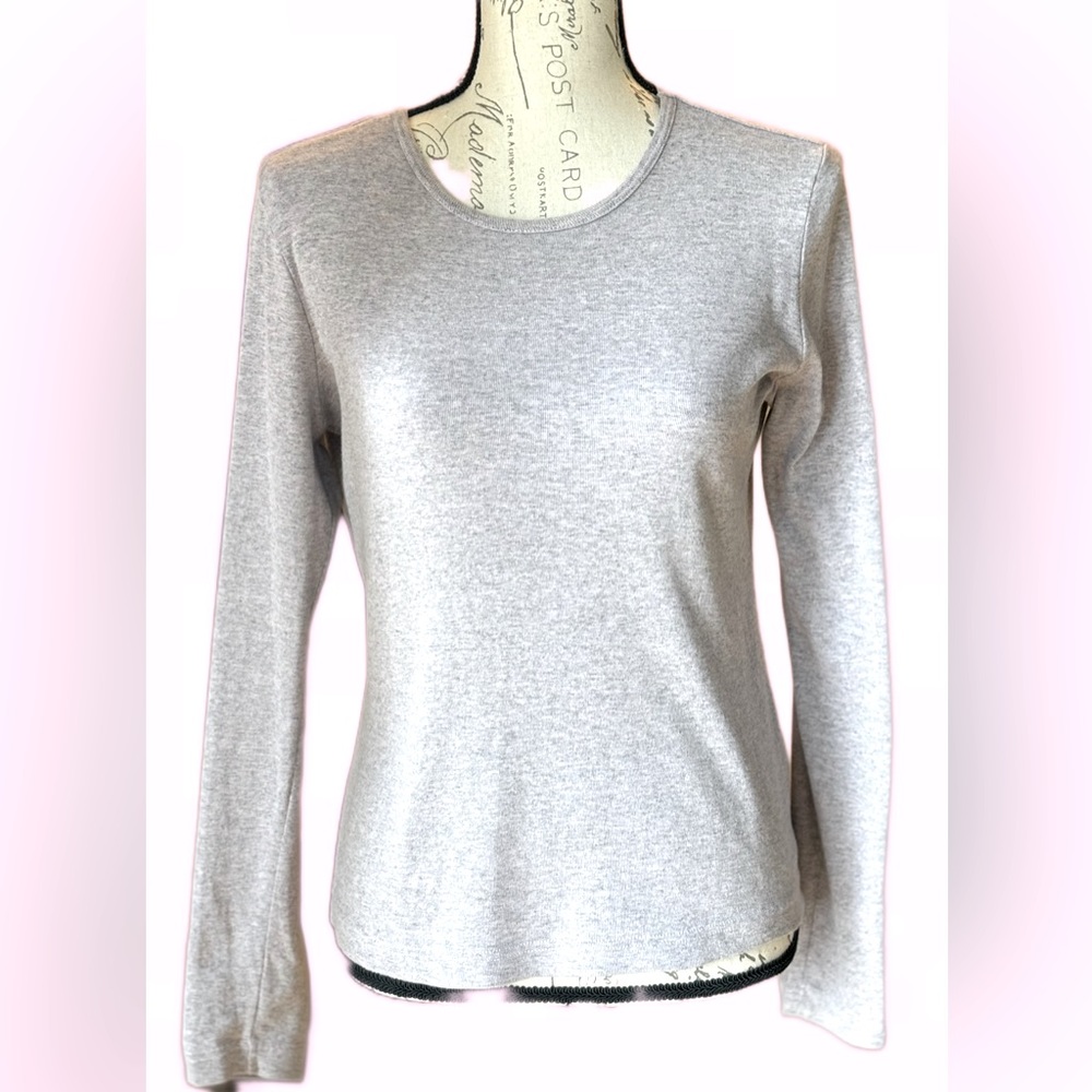 Sigrid Olsen Essentials Heather Crew Neck - Small - Like New